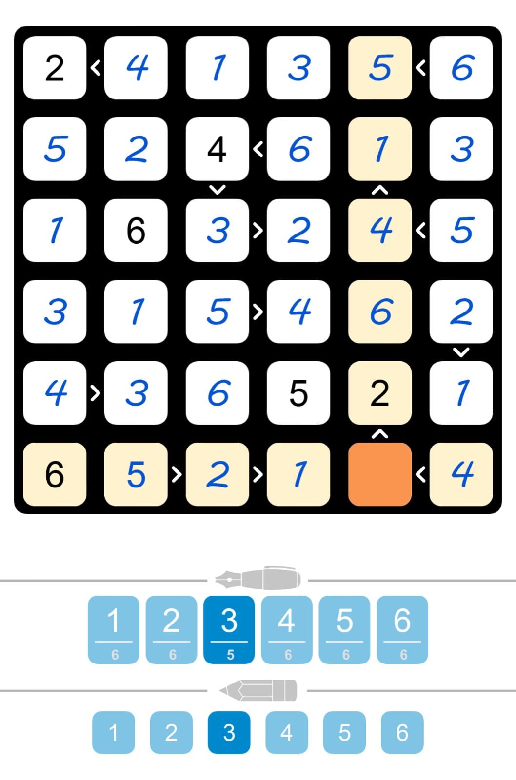 Puzzle Page Futoshiki April 11 2026