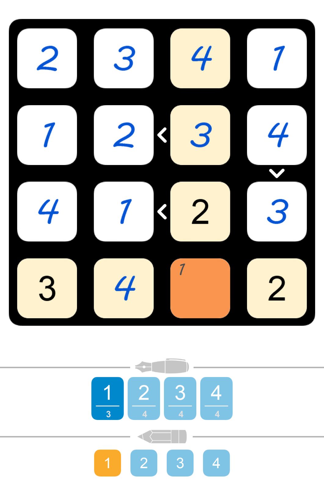 Puzzle Page Futoshiki April 14 2026