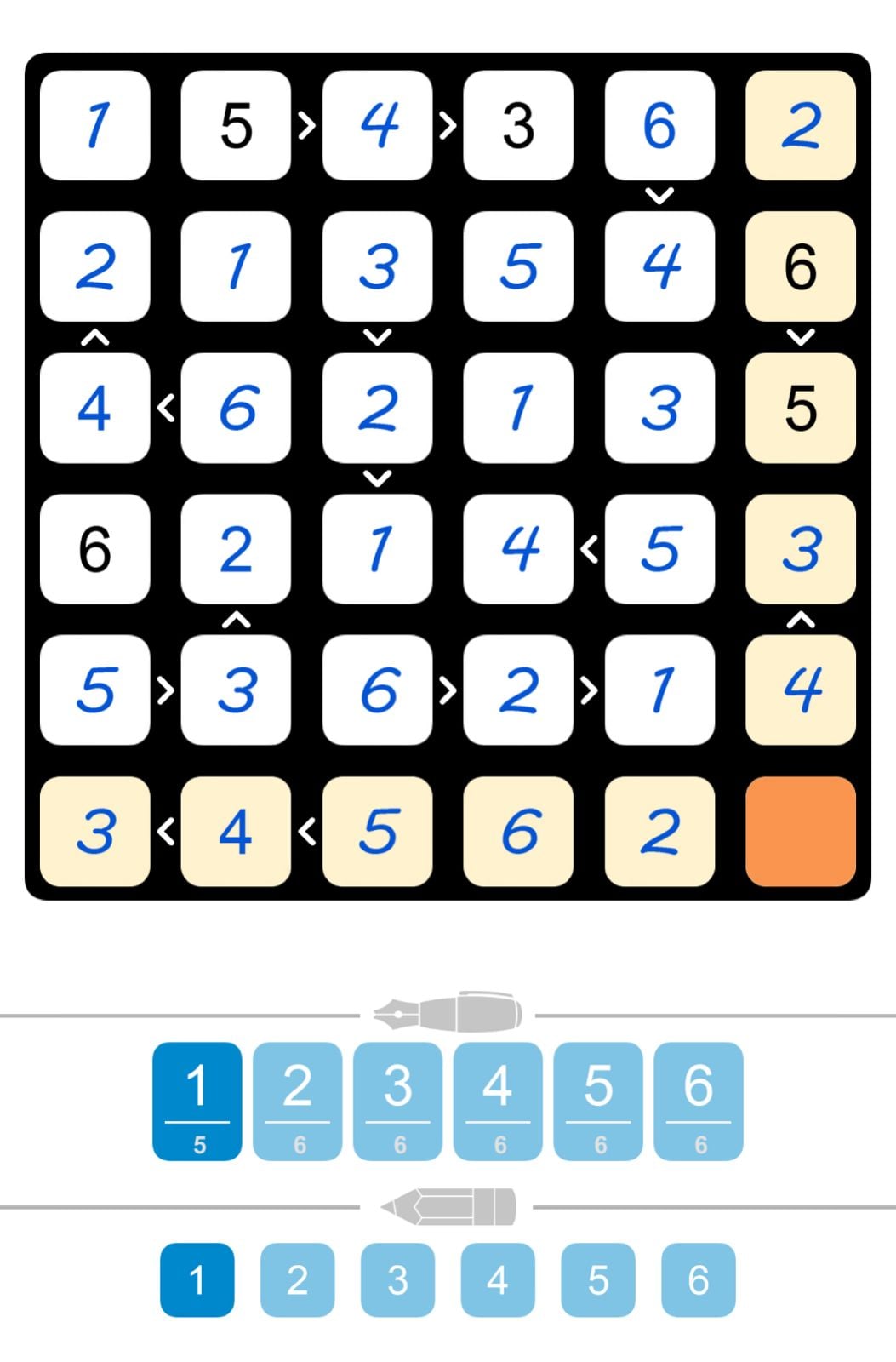 Puzzle Page Futoshiki April 3 2026