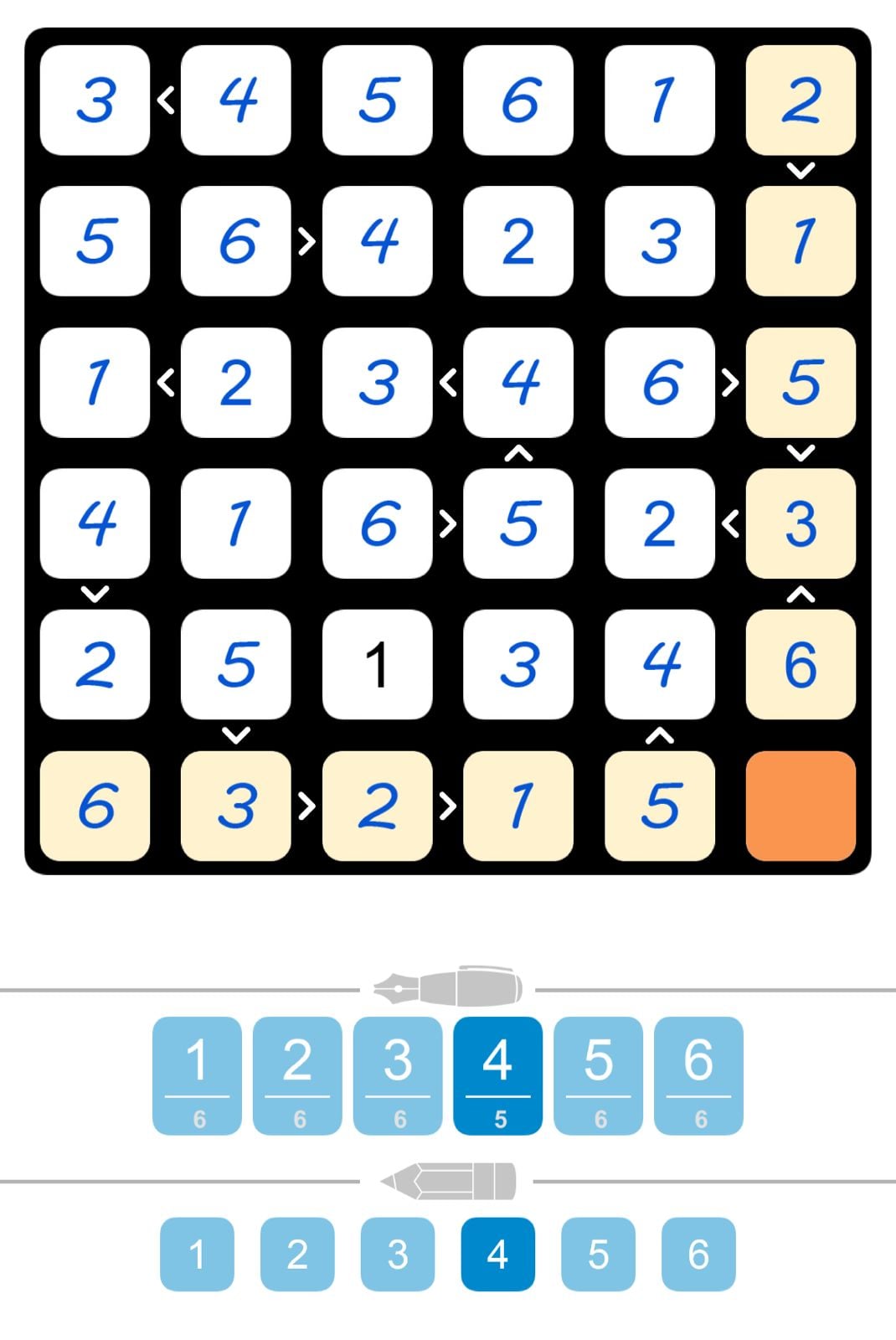 Puzzle Page Futoshiki April 4 2026