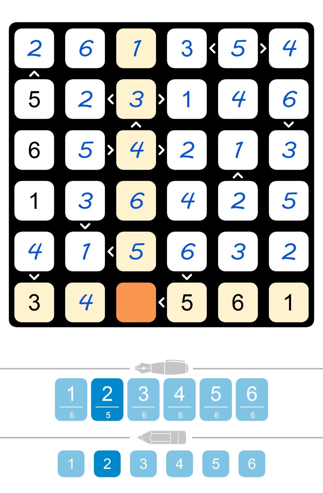 Puzzle Page Futoshiki May 1 2026