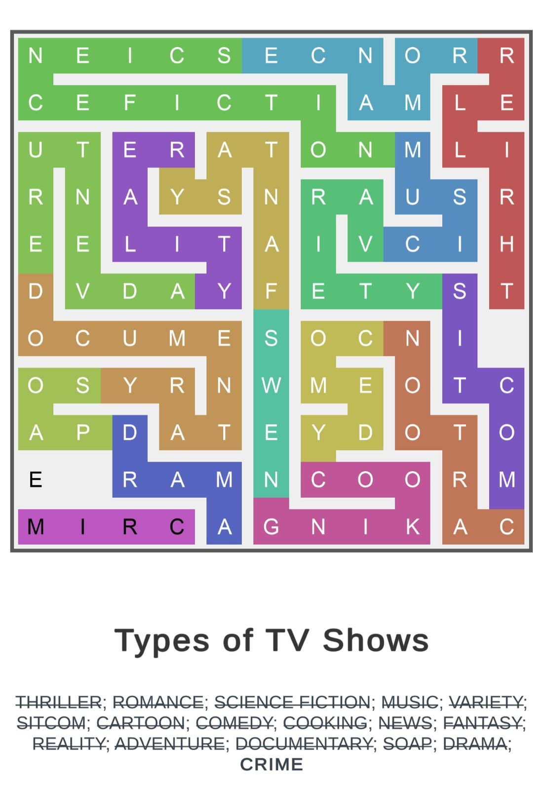Puzzle Page Word Snake April 11 2026 Puzzle Page Word Snake April 11 2026