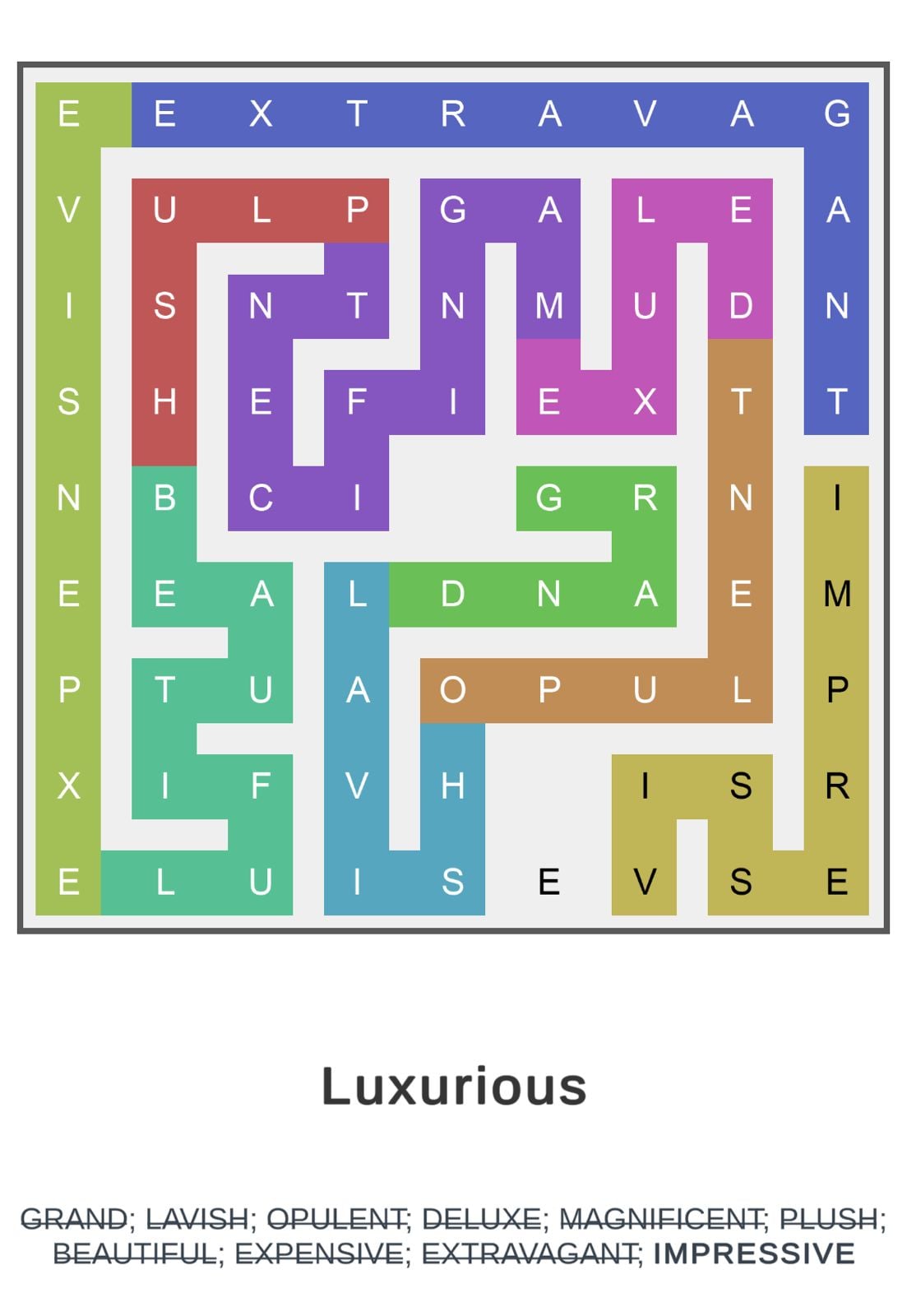 Puzzle Page Word Snake April 22 2026