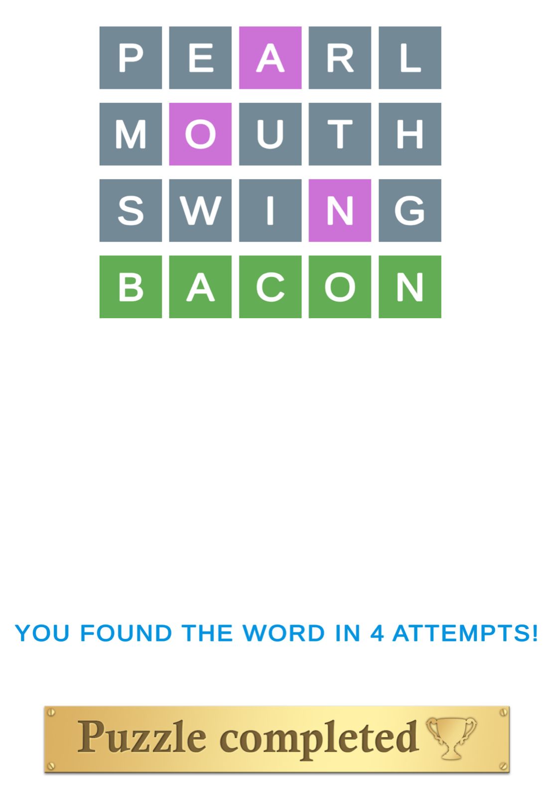 Puzzle Page Wordy April 20 2026