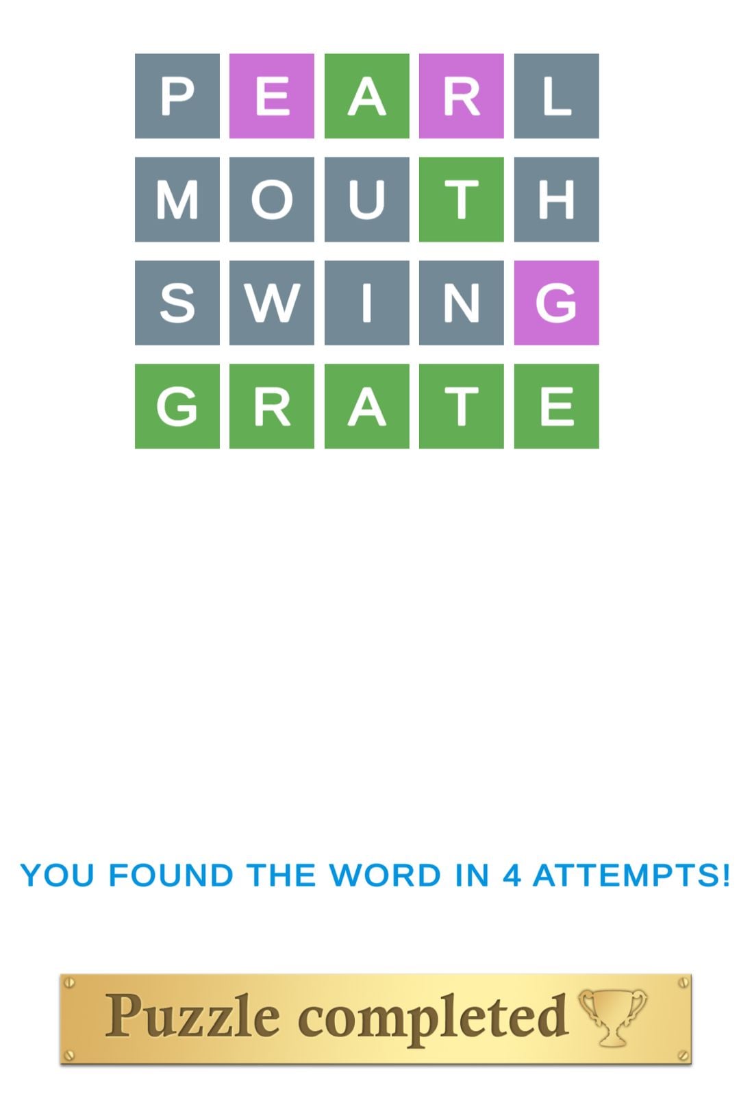 Puzzle Page Wordy April 24 2026