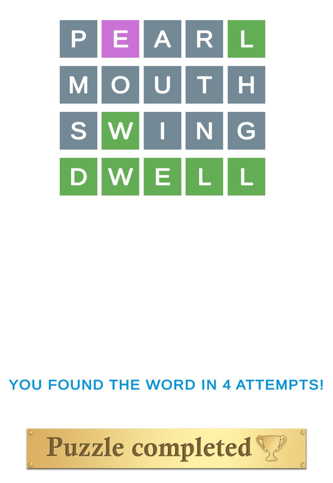 Puzzle Page Wordy April 27 2026