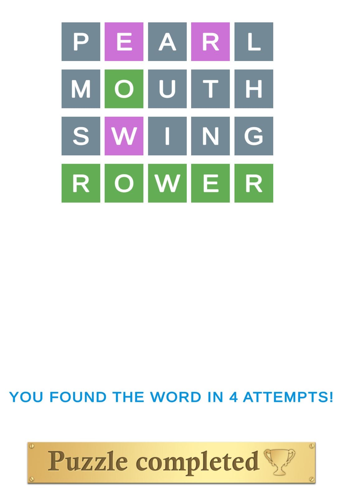 Puzzle Page Wordy April 29 2026