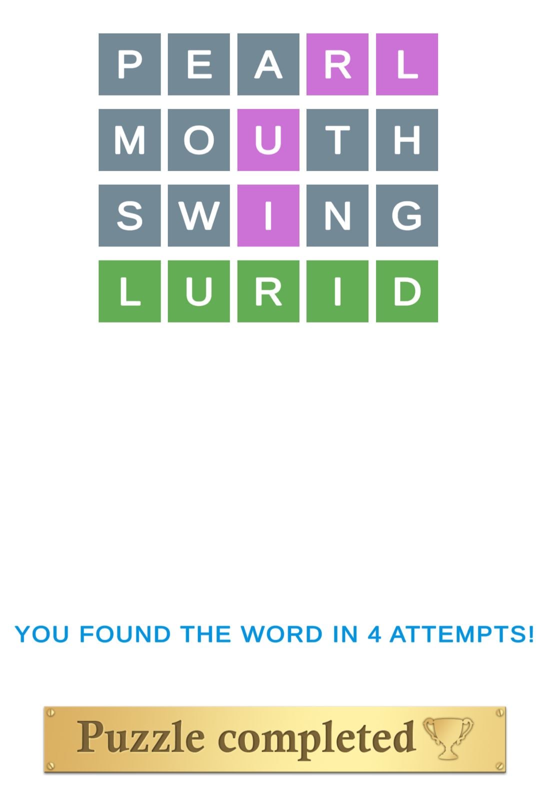 Puzzle Page Wordy April 3 2026