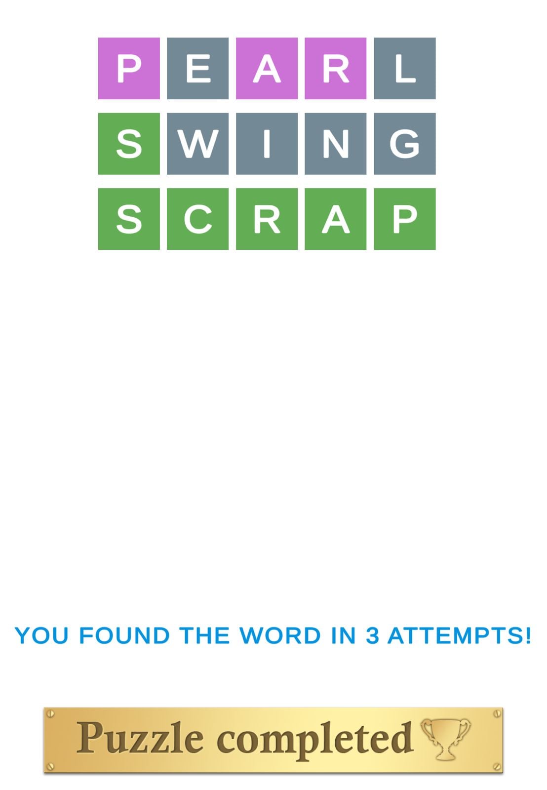 Puzzle Page Wordy April 30 2026