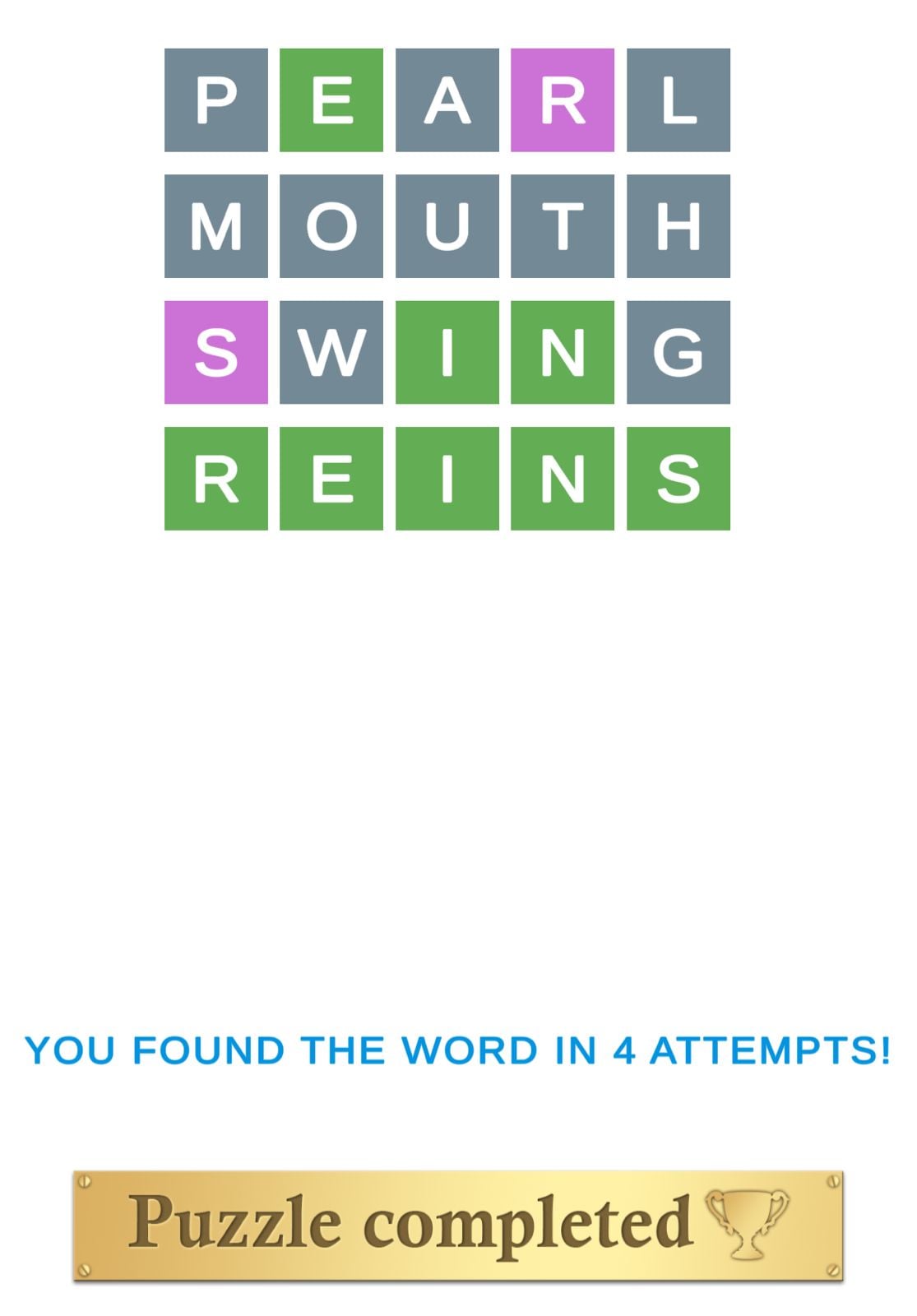 Puzzle Page Wordy April 4 2026