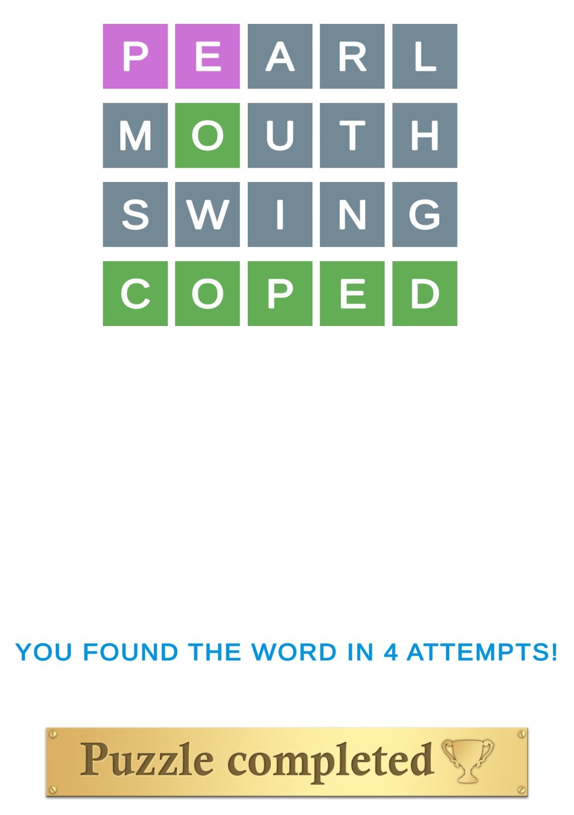 Puzzle Page Wordy April 6 2026