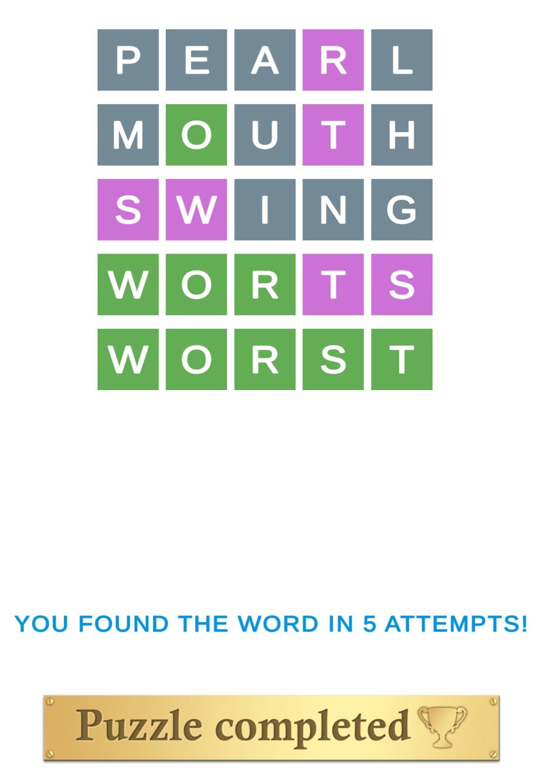 Puzzle Page Wordy April 7 2026