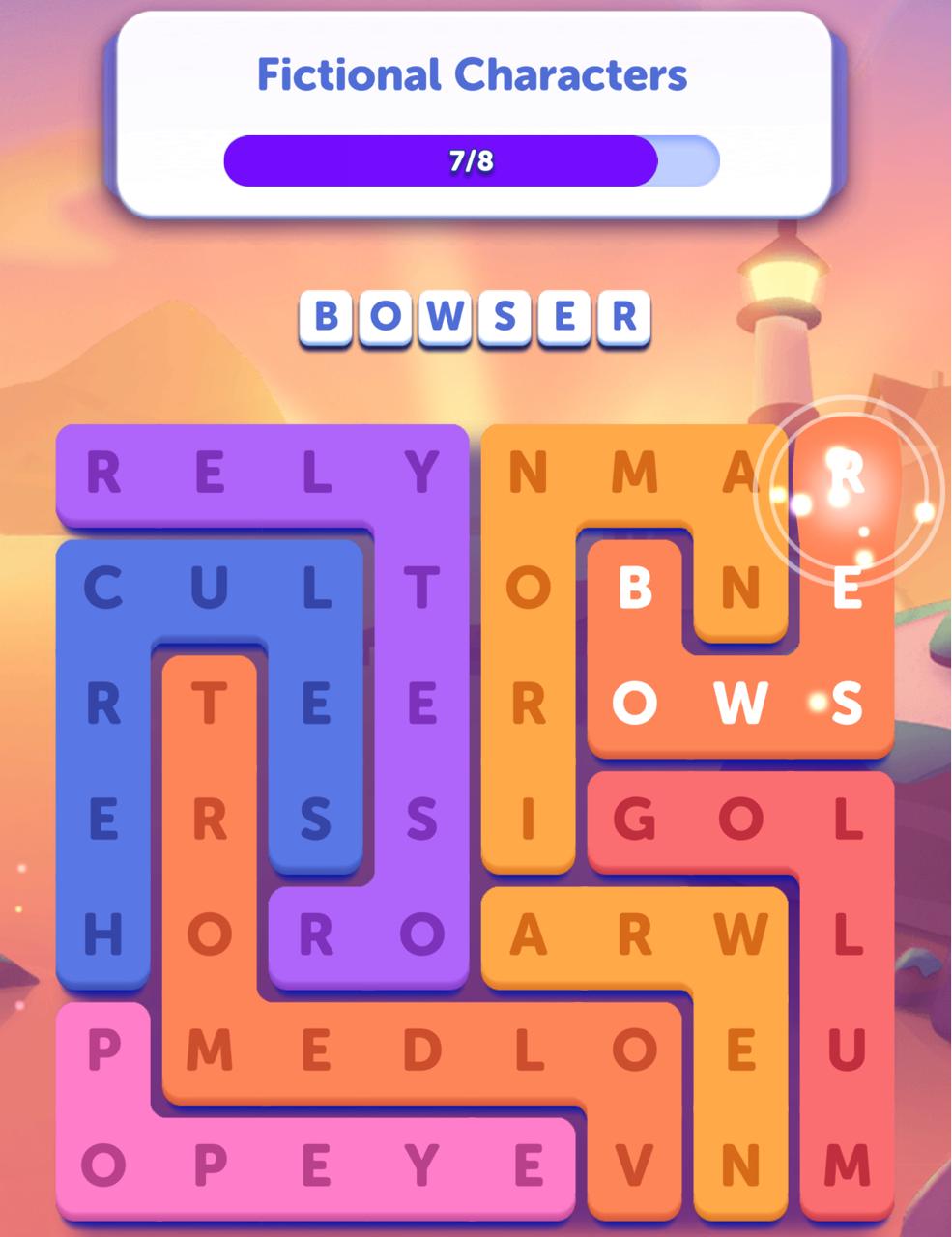 Word Lanes Daily Unwind April 7 2026