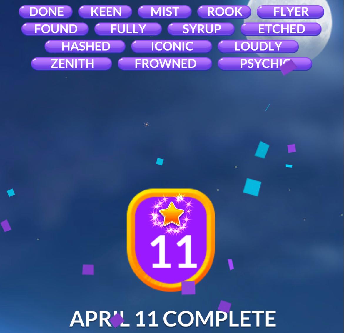 Word Stacks Daily Puzzle April 11 2026