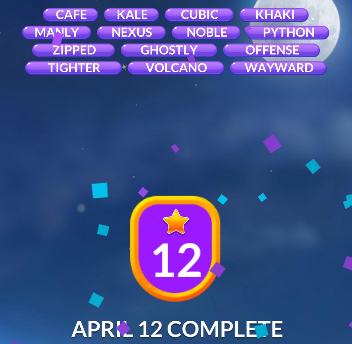Word Stacks Daily Puzzle April 12 2026 Word Stacks Daily Puzzle April 12 2026
