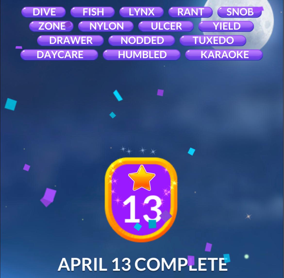 Word Stacks Daily Puzzle April 13 2026