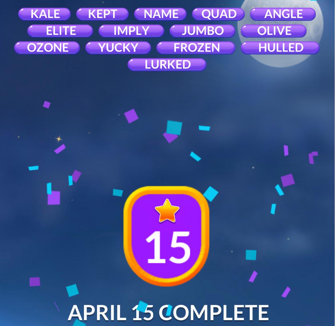 Word Stacks Daily Puzzle April 15 2026