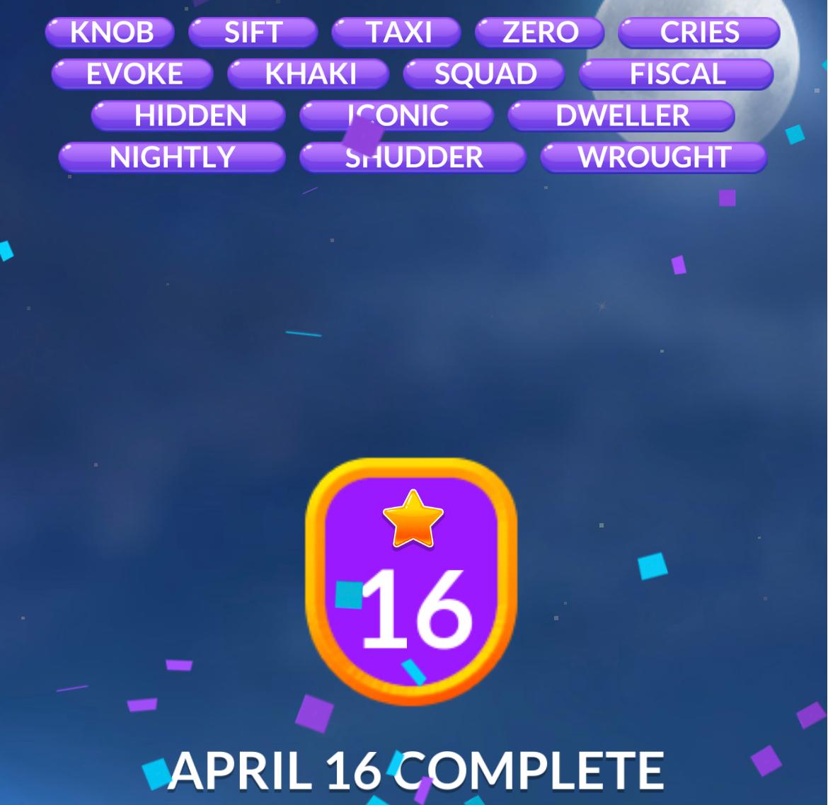 Word Stacks Daily Puzzle April 16 2026