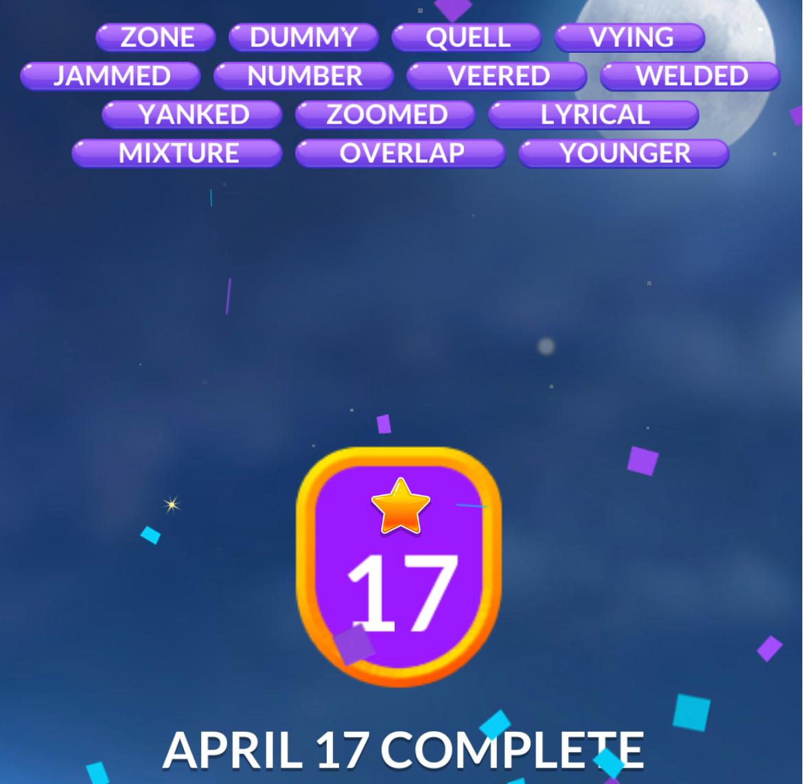 Word Stacks Daily Puzzle April 17 2026