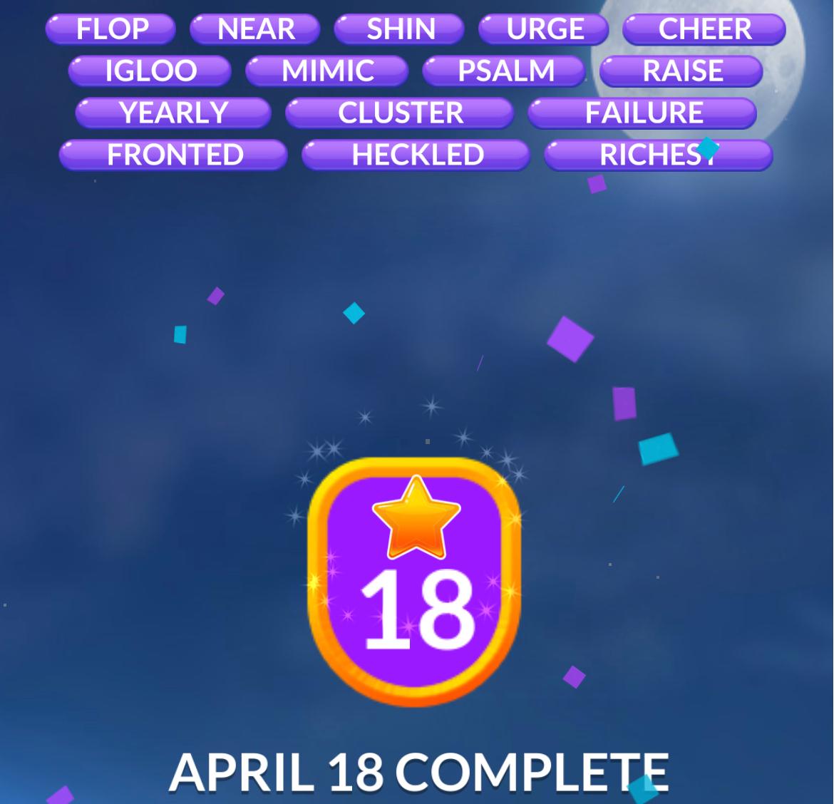 Word Stacks Daily Puzzle April 18 2026