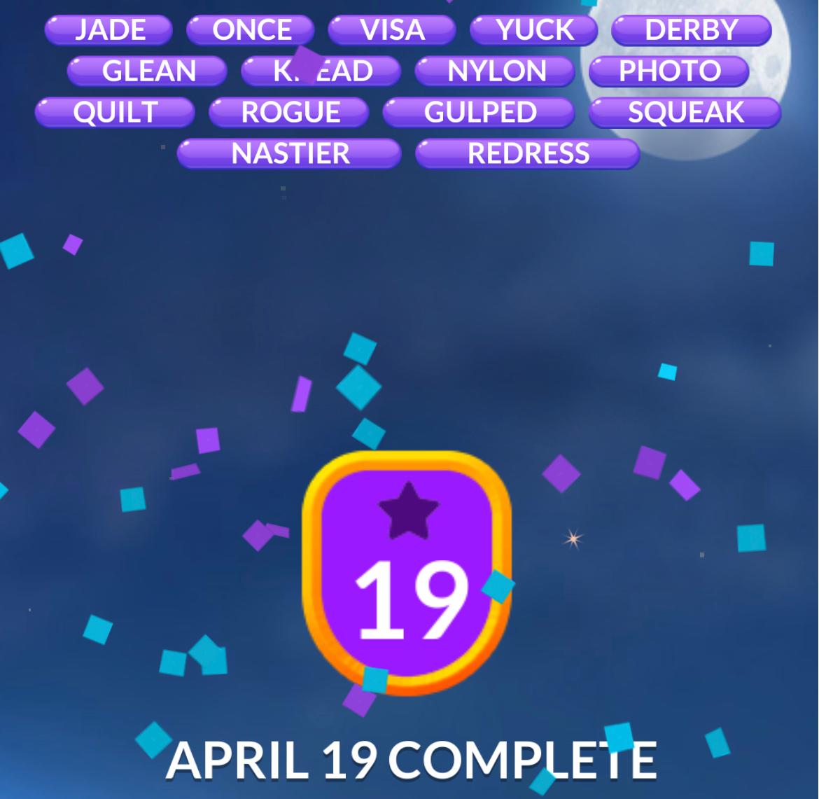 Word Stacks Daily Puzzle April 19 2026