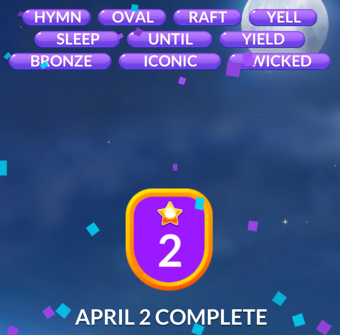Word Stacks Daily Puzzle April 2 2026