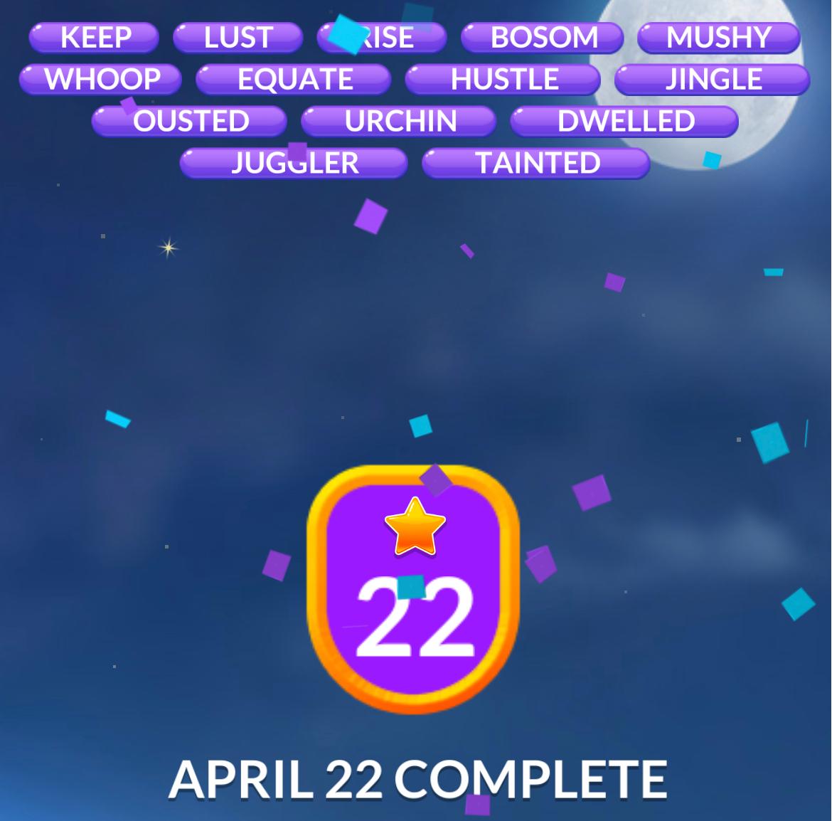 Word Stacks Daily Puzzle April 22 2026