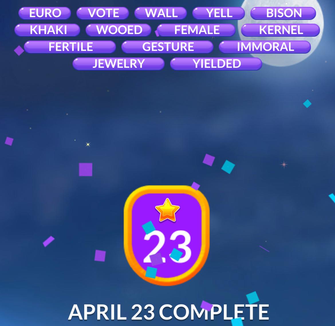 Word Stacks Daily Puzzle April 23 2026