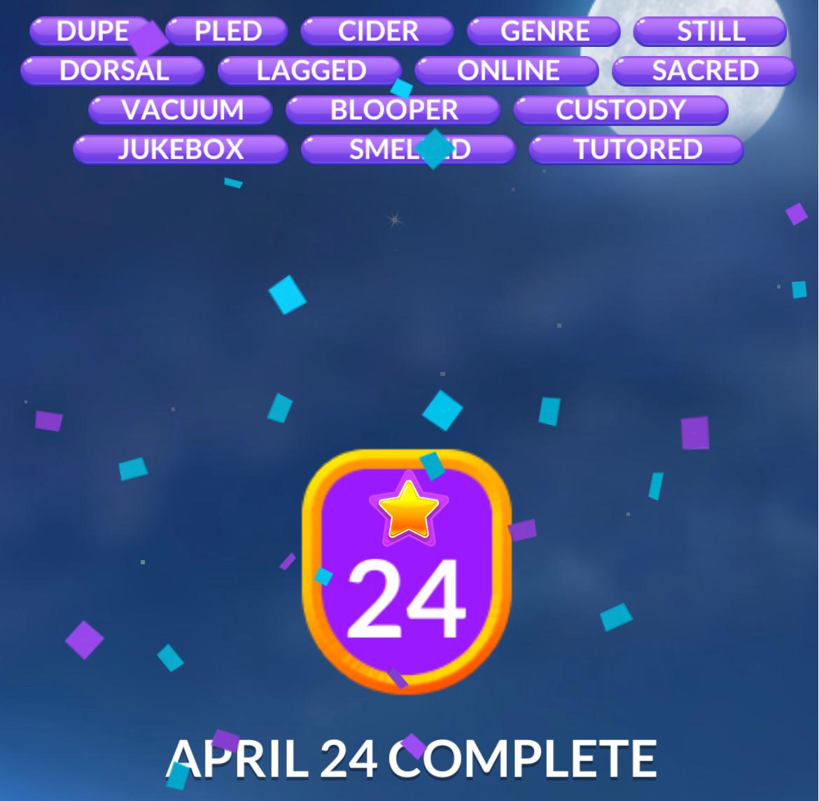 Word Stacks Daily Puzzle April 24 2026