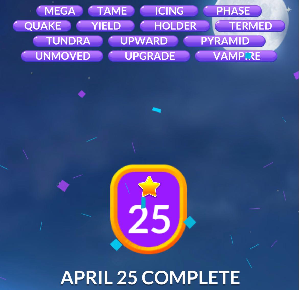 Word Stacks Daily Puzzle April 25 2026