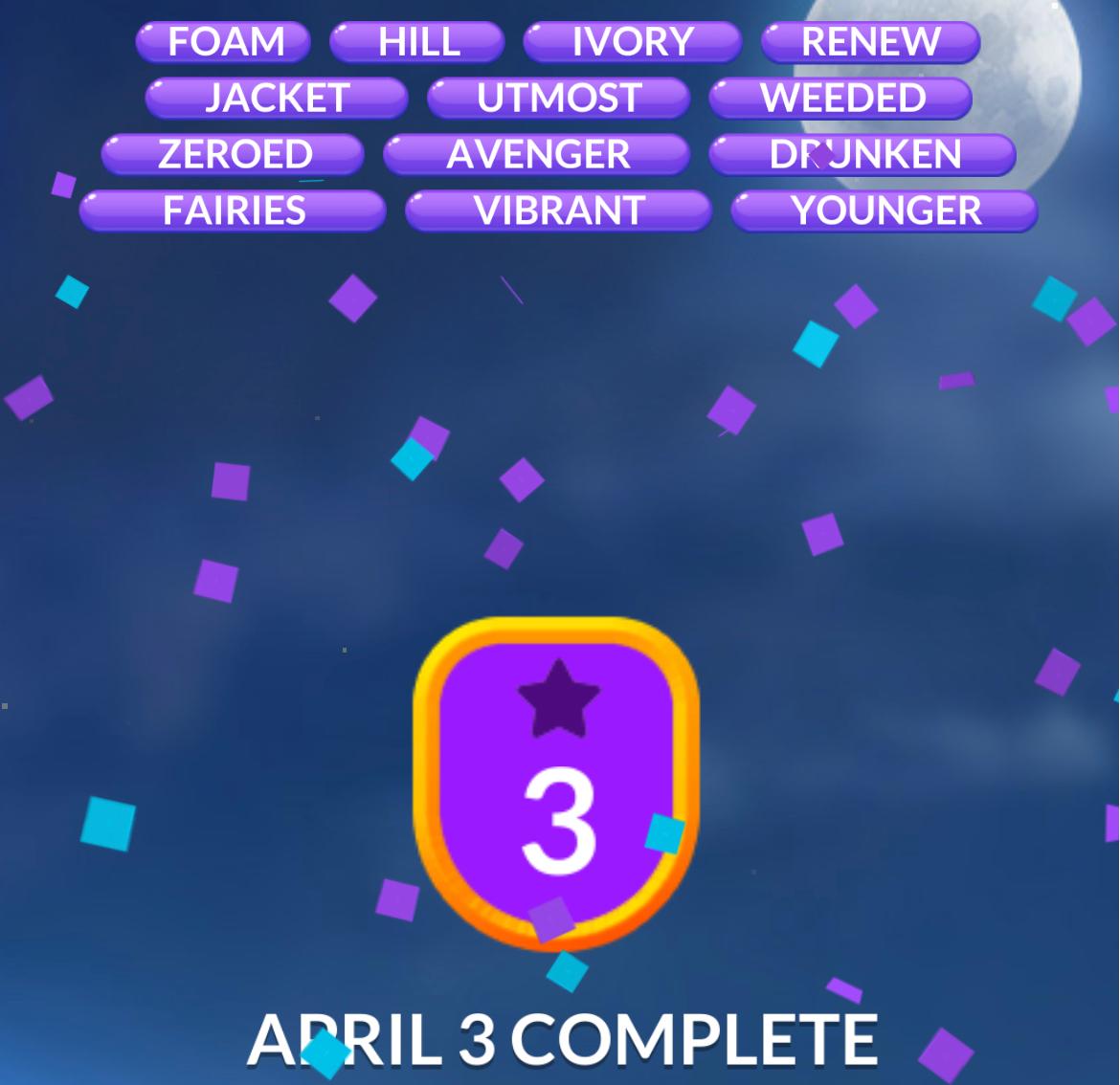 Word Stacks Daily Puzzle April 3 2026