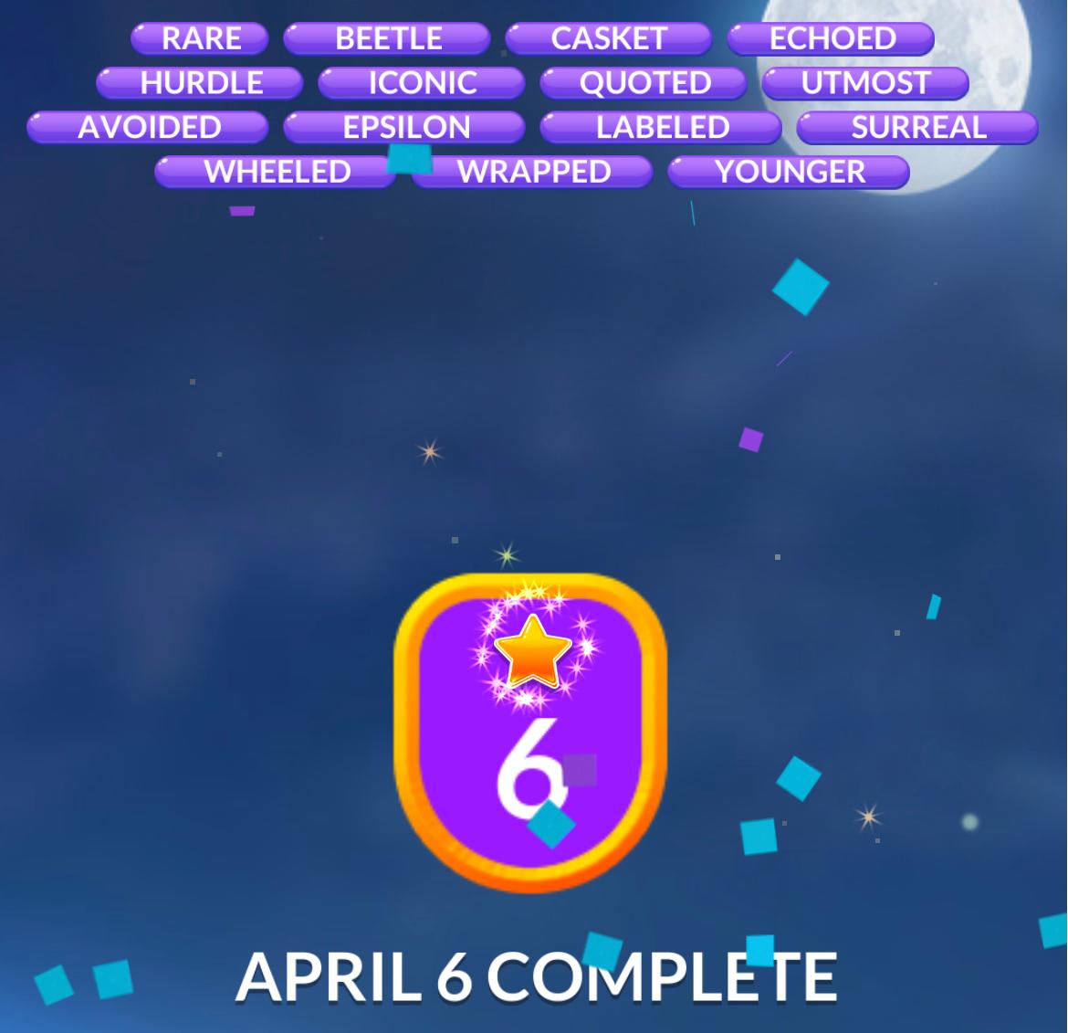 Word Stacks Daily Puzzle April 6 2026