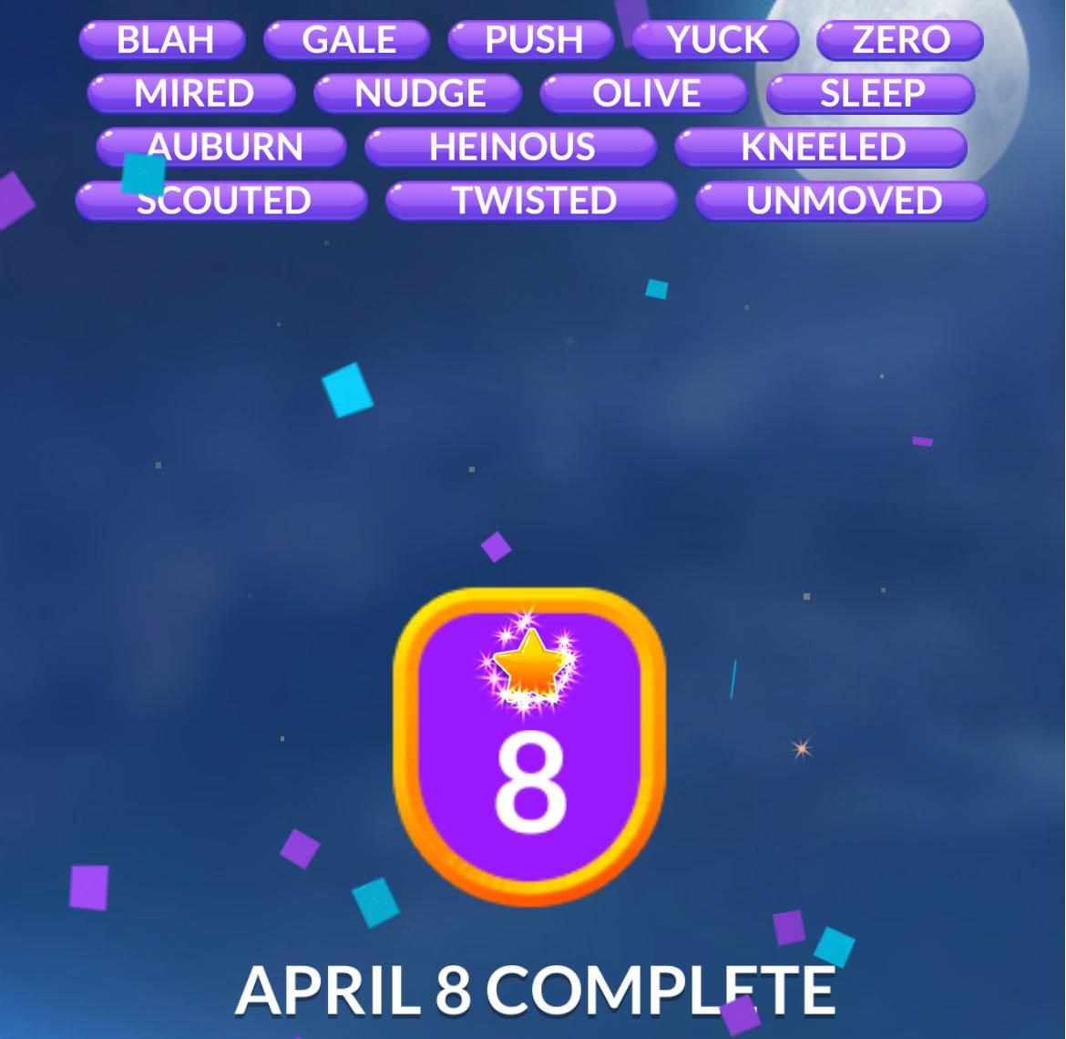 Word Stacks Daily Puzzle April 8 2026