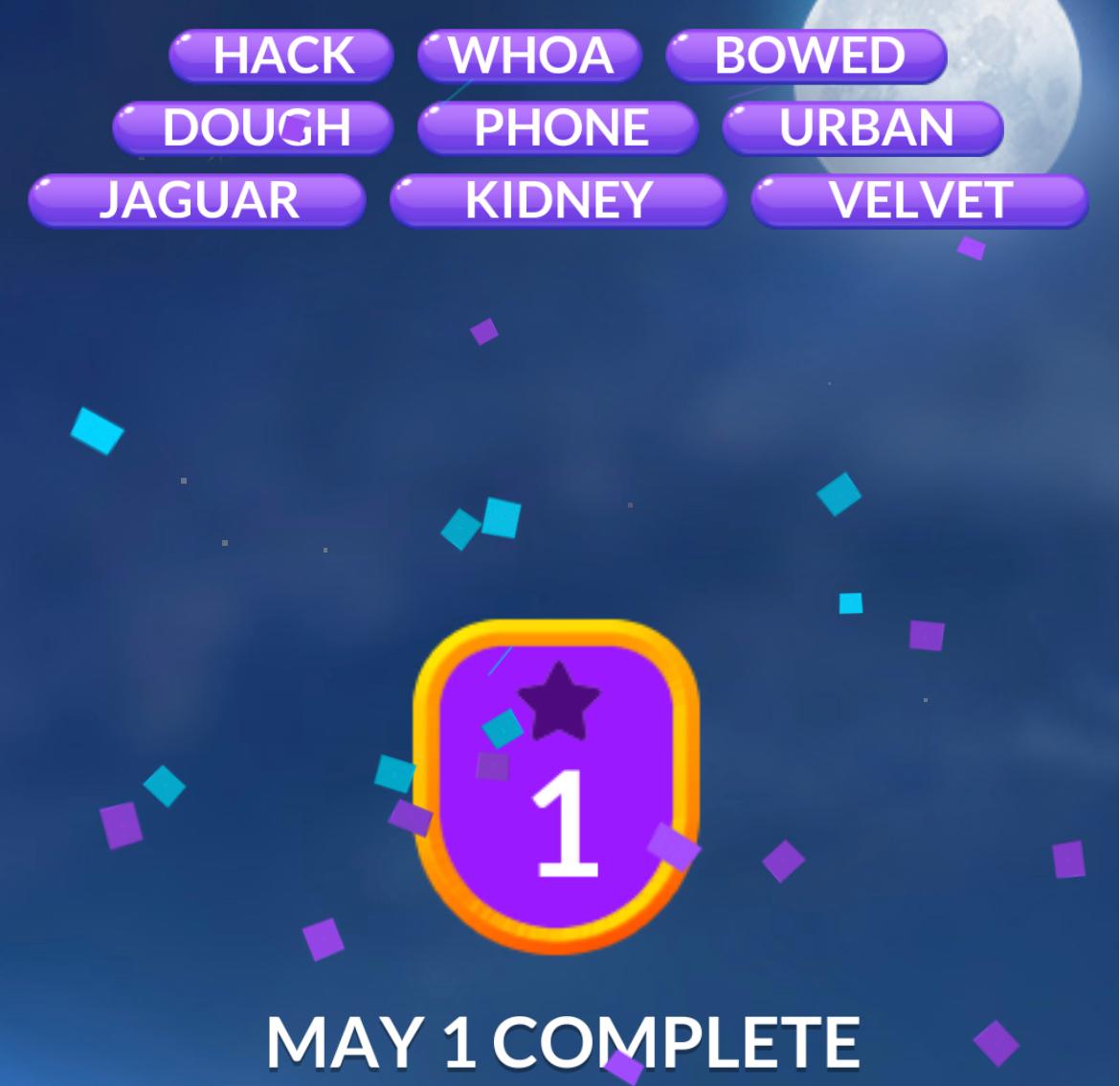 Word Stacks Daily Puzzle May 1 2026