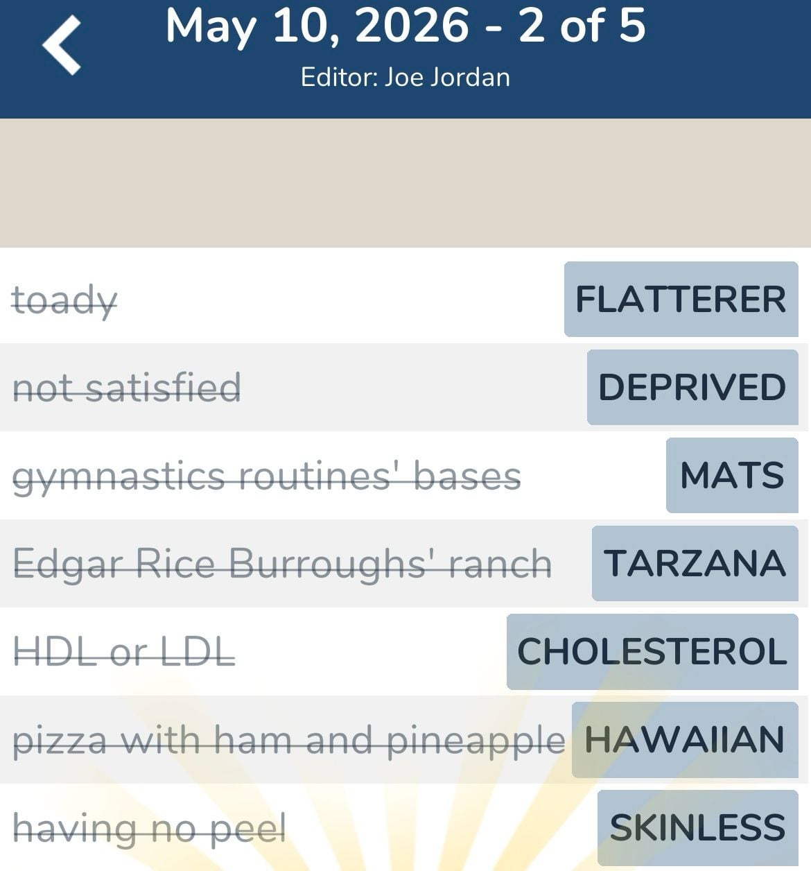 7 Little Words May 10 2026 2