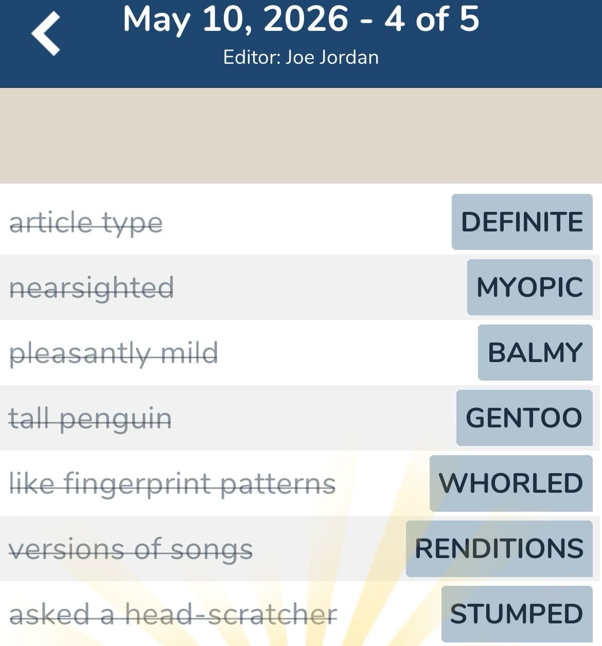 7 Little Words May 10 2026 4