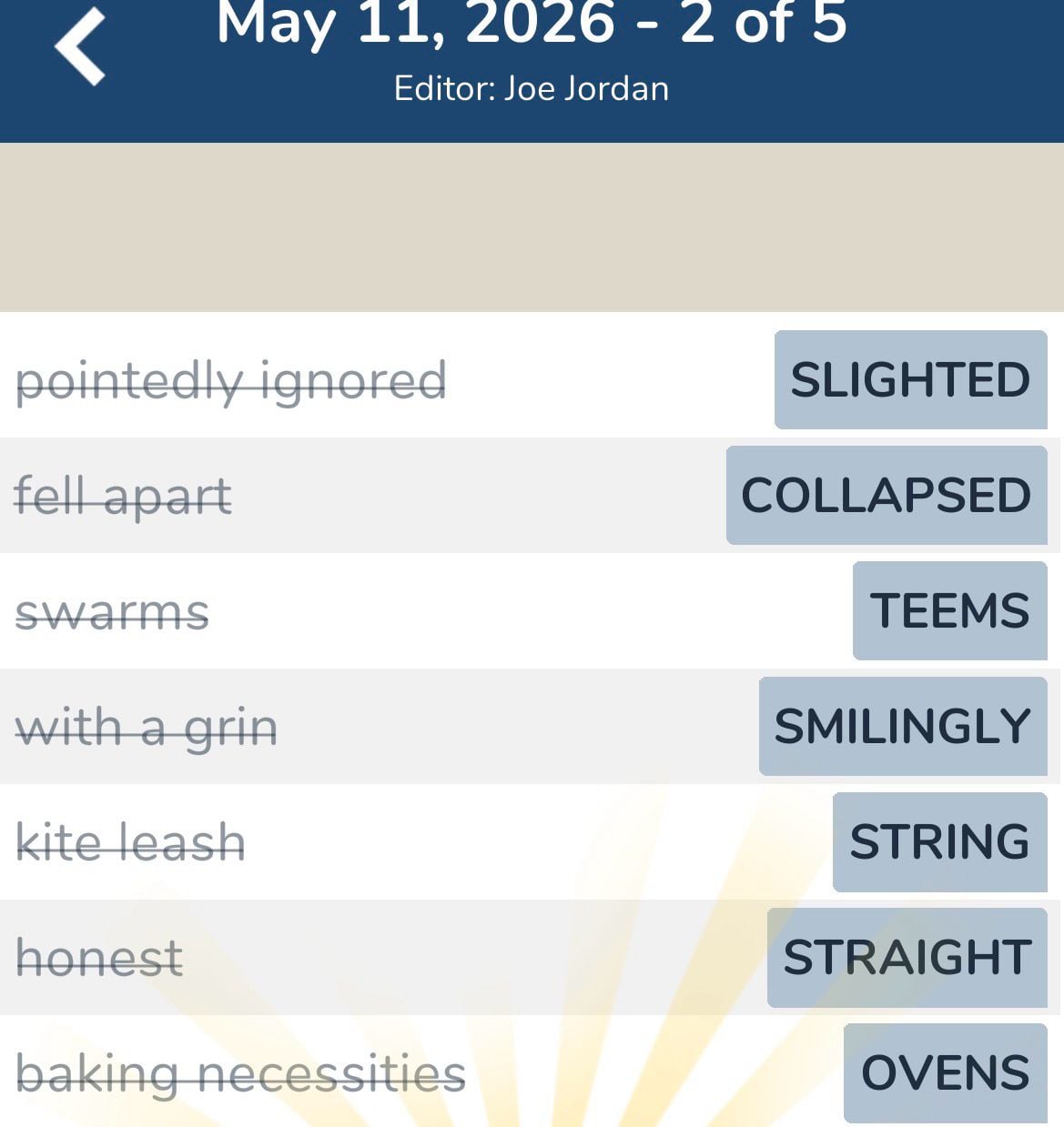 7 Little Words May 11 2026 2