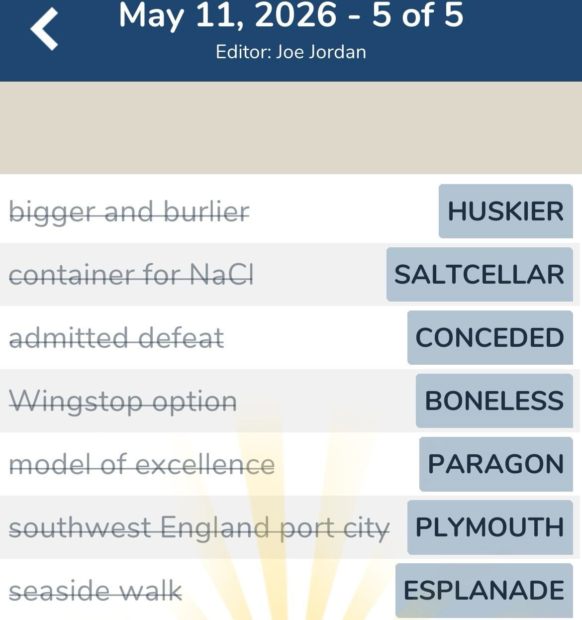 7 Little Words May 11 2026 5
