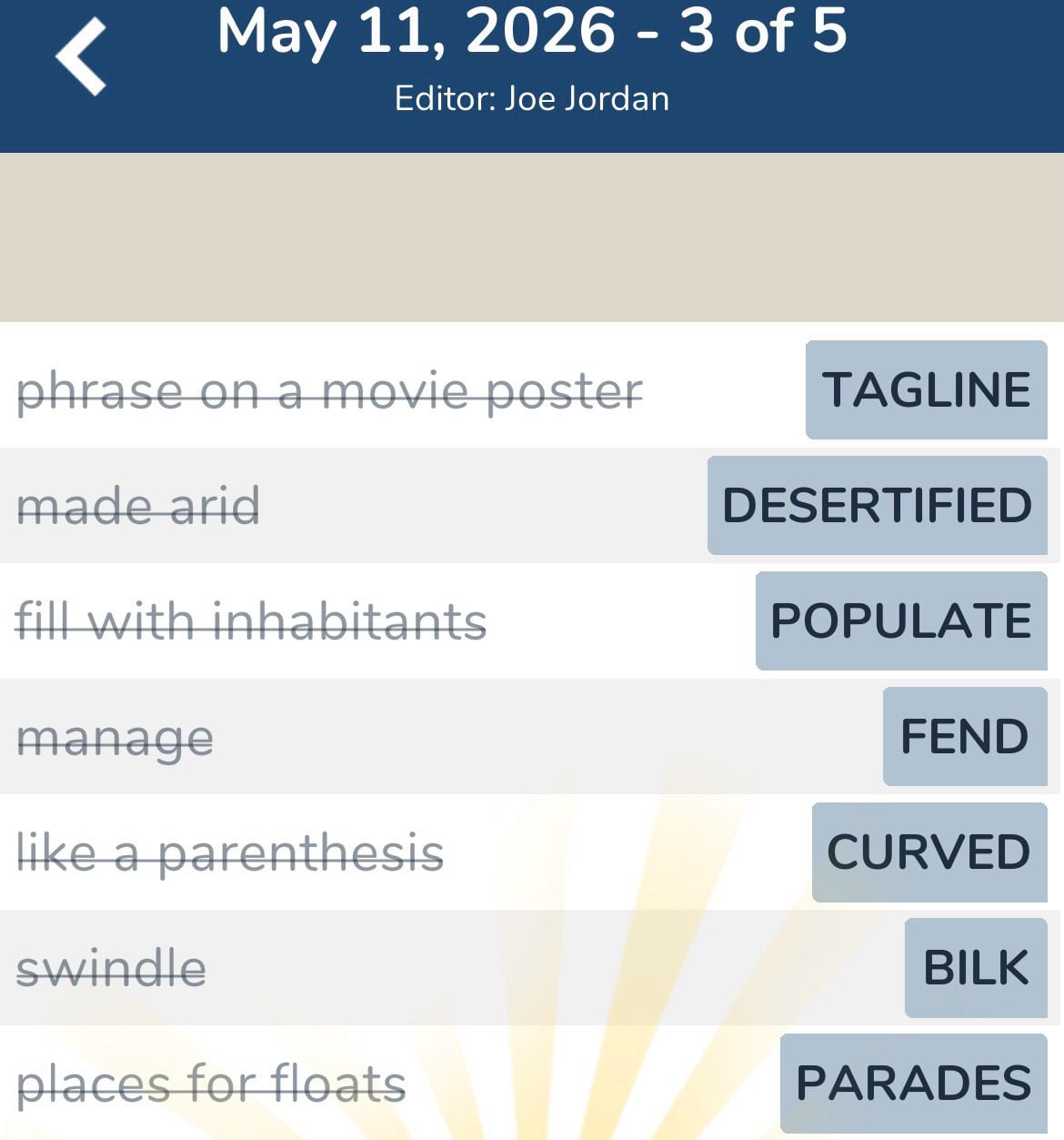 7 Little Words May 11 20263