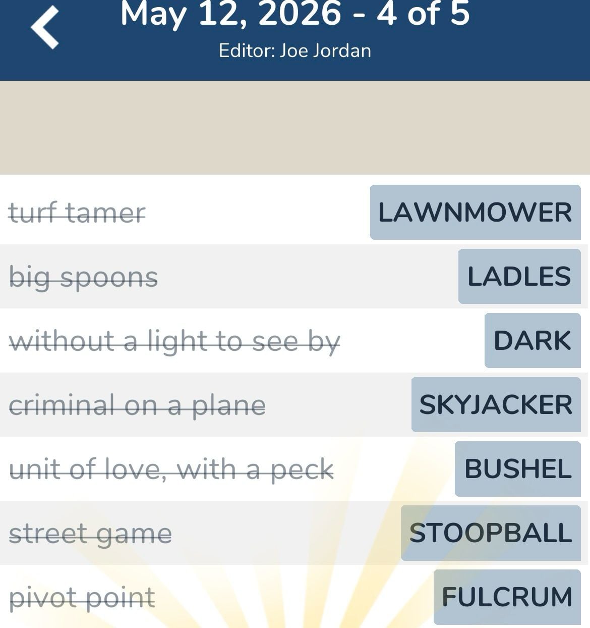 7 Little Words May 12 2026 4