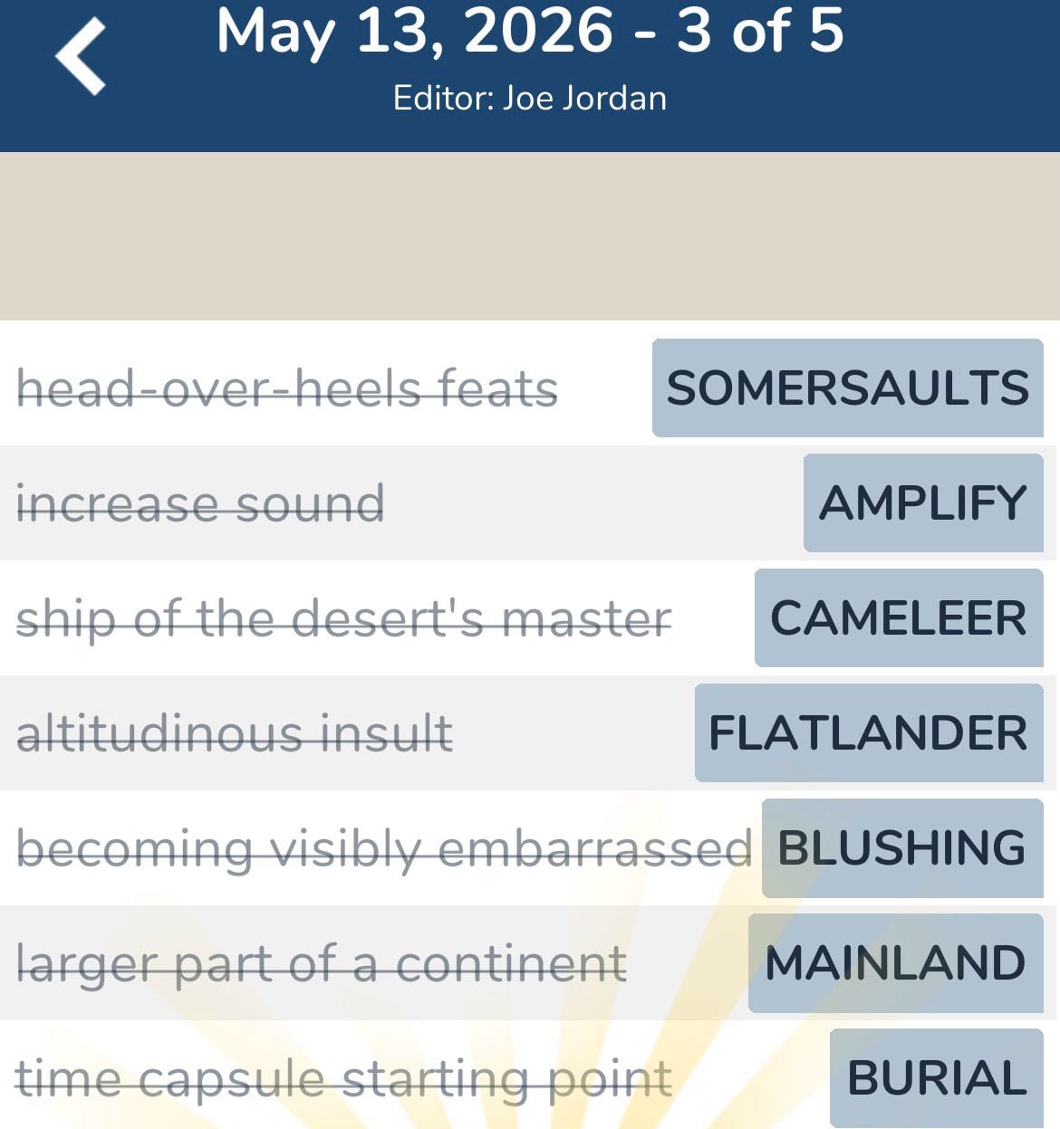 7 Little Words May 13 2026 3 7 Little Words May 13 2026 3