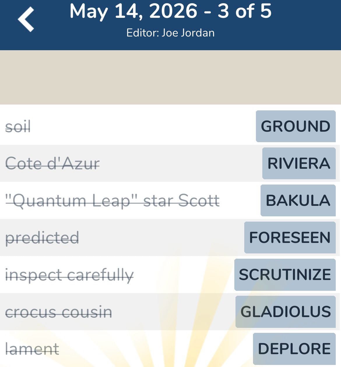 7 Little Words May 14 2026 3 7 Little Words May 14 2026 3