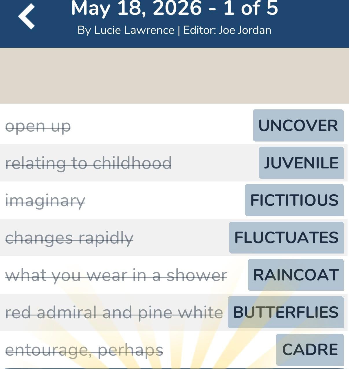 7 Little Words May 18 2026 1