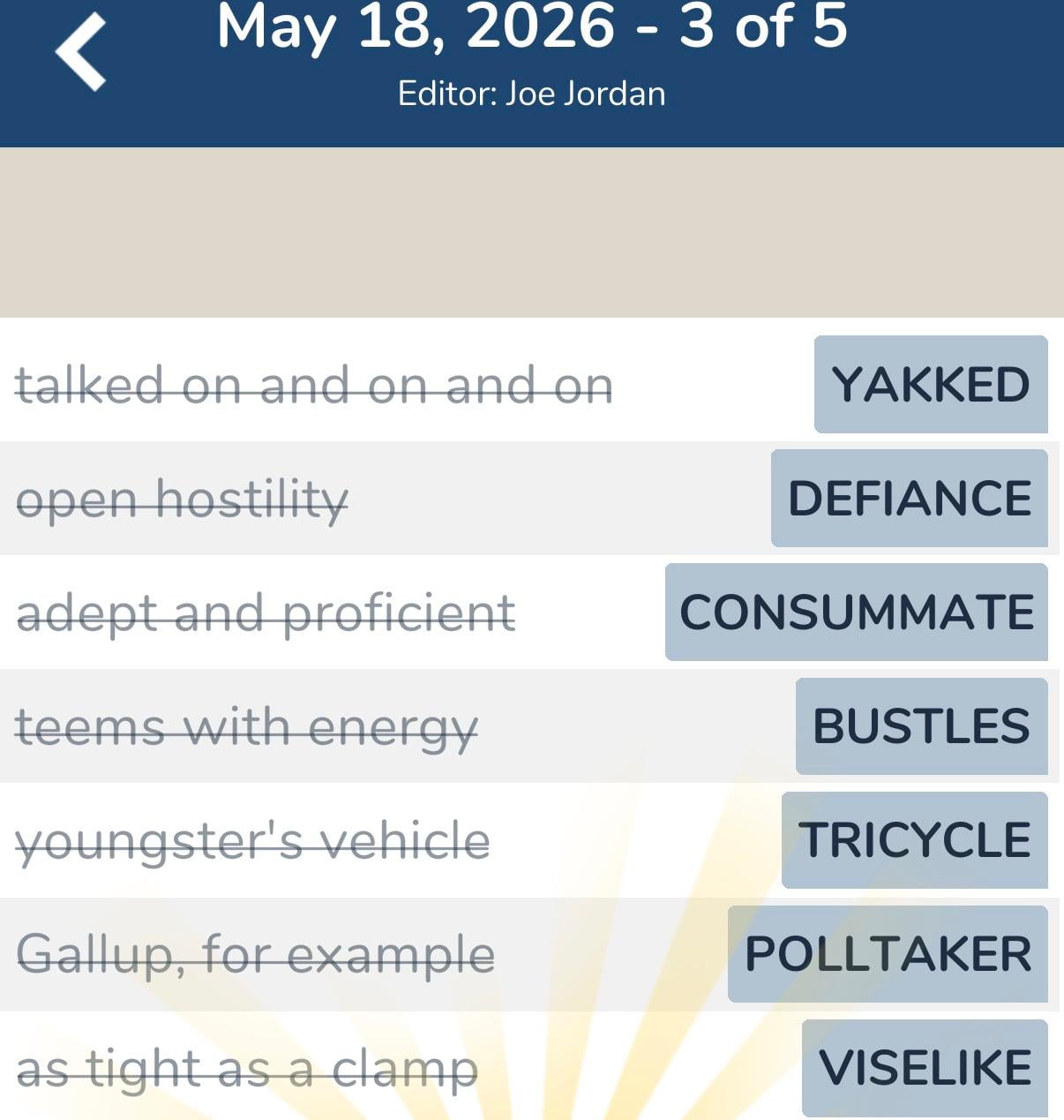 7 Little Words May 18 2026 3