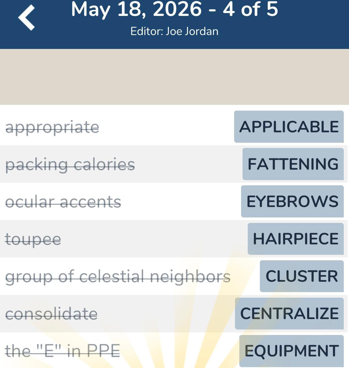7 Little Words May 18 2026 4