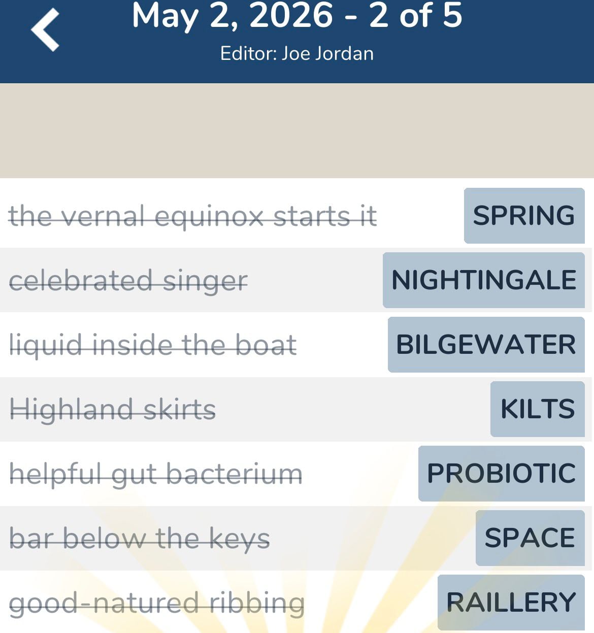 7 Little Words May 2 2026 2