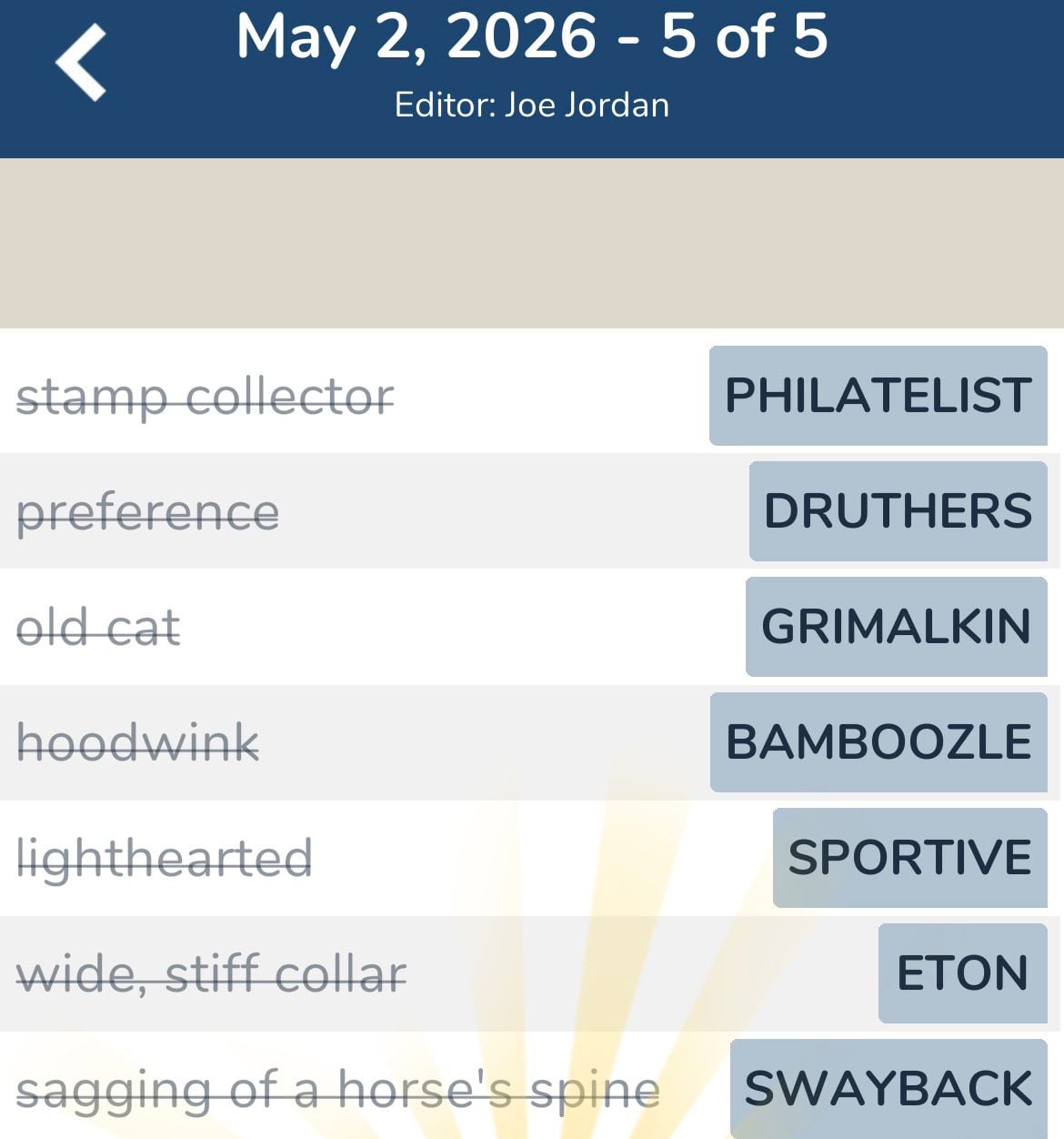 7 Little Words May 2 2026 5