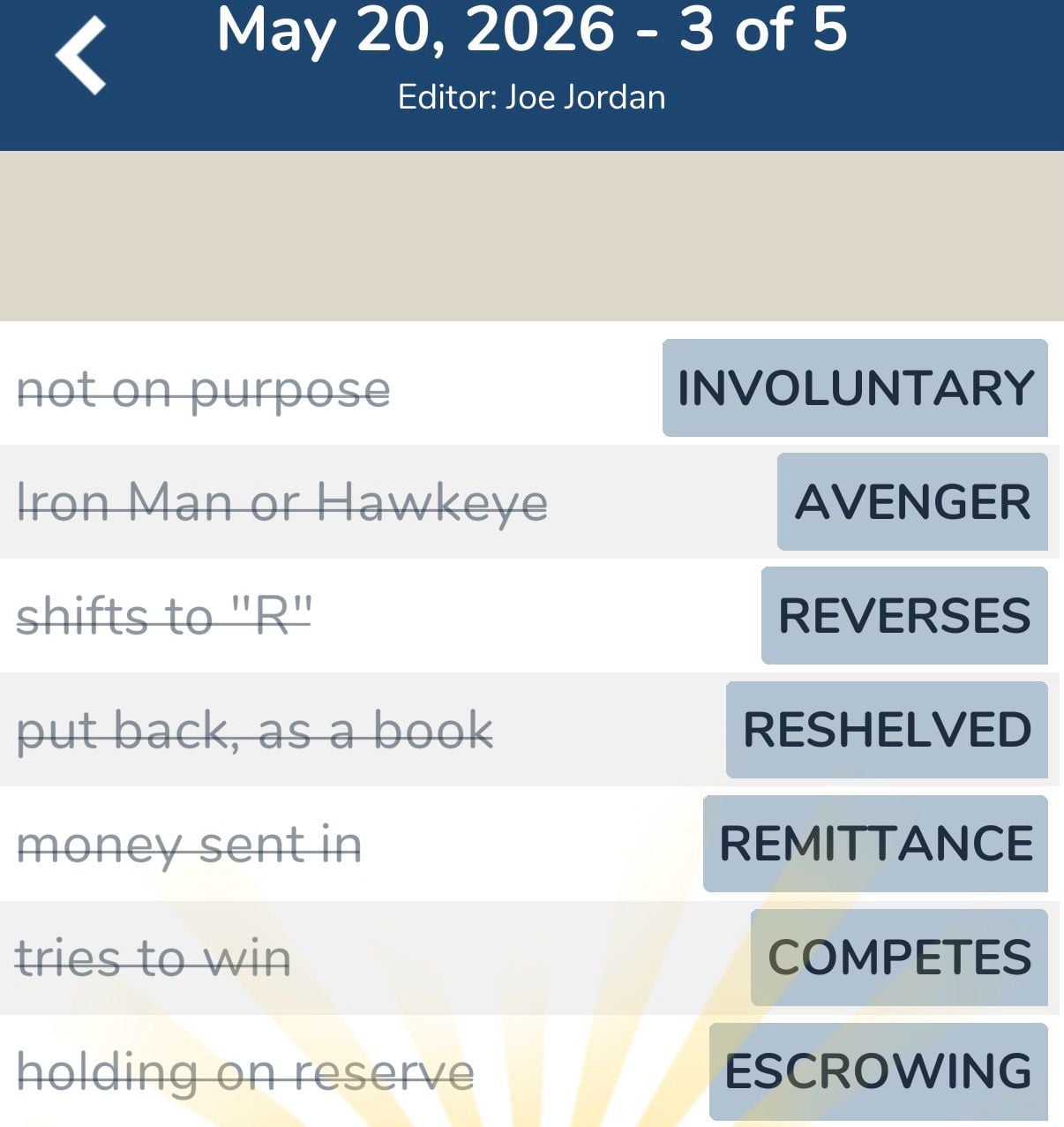 7 Little Words May 20 2026 3 7 Little Words May 20 2026 3