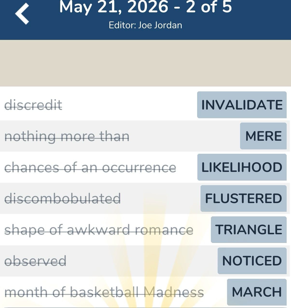 7 Little Words May 21 2026 2 7 Little Words May 21 2026 2
