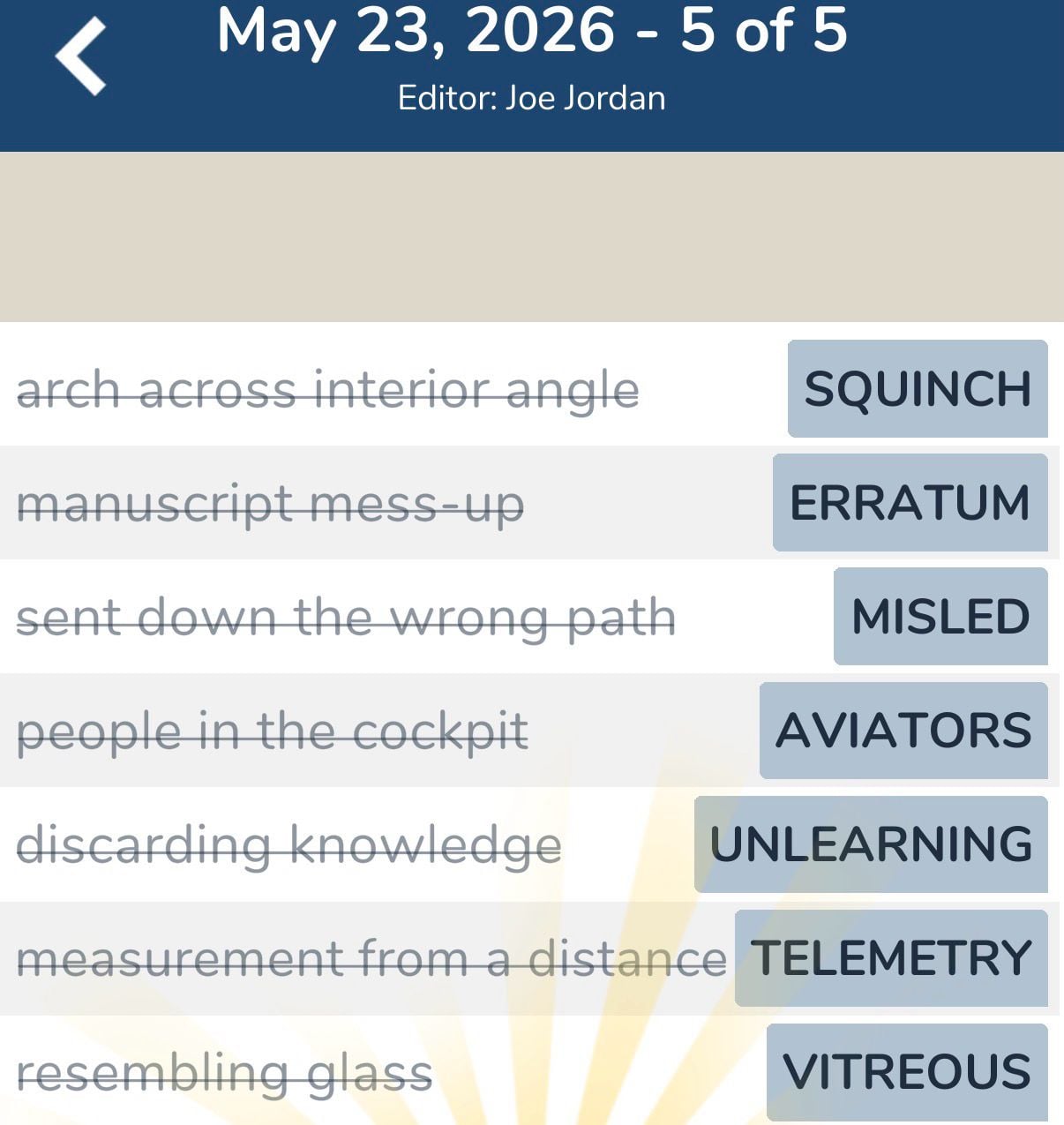 7 Little Words May 23 2026 5